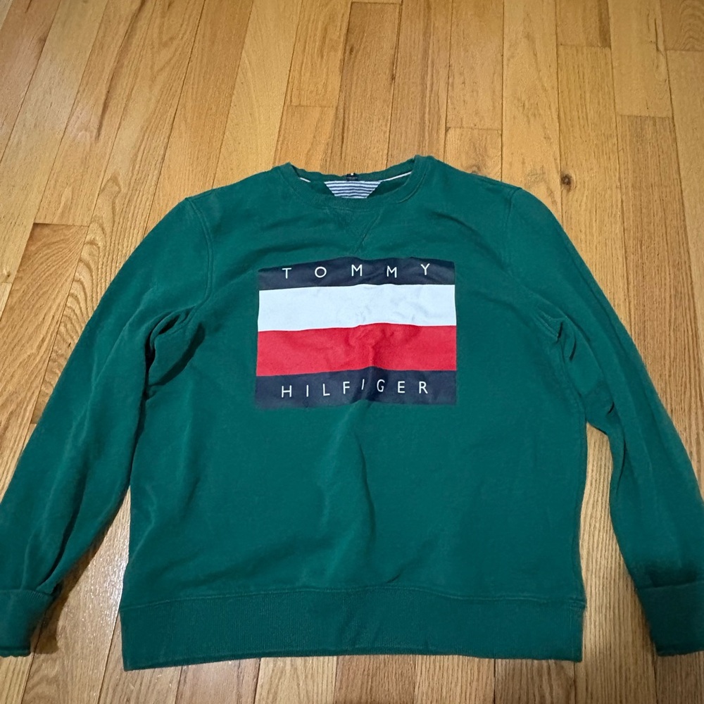 Tommy Hilfiger Green Crewneck Sweater